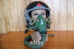 Retired Chinese Pilot Flight Helmet, Oxygen Mask Ym-9915G