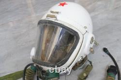 Retired High Altitude MiG-21 Fighter Pilot Helmet, Anti G Stunt flight Suit