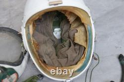Retired High Altitude MiG-21 Fighter Pilot Helmet, Anti G Stunt flight Suit