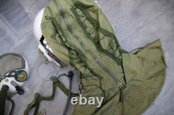 Retired High Altitude Mig Pilot Helmet, flight suit