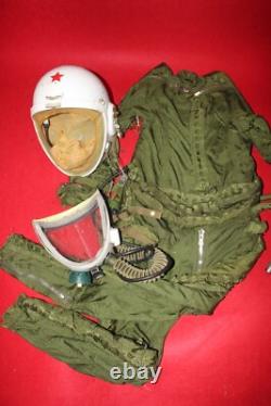 Retired High Altitude Mig Pilot Hermetic Helmet, Flight Suit 2#