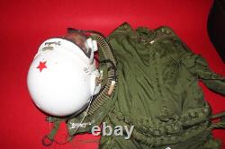 Retired High Altitude Mig Pilot Hermetic Helmet, Flight Suit 2#