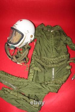 Retired High Altitude Mig Pilot Hermetic Helmet, Flight Suit 2#