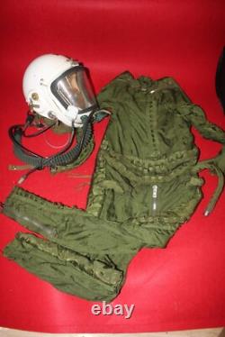 Retired High Altitude Mig Pilot Hermetic Helmet, Flight Suit 2#