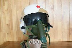 Retired MiG Fighter Pilot Flying Helmet Tk-2A(0#/largest), Oxygen Mask Ym-6505