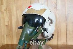 Retired MiG Fighter Pilot Flying Helmet Tk-2A(0#/largest), Oxygen Mask Ym-6505