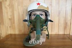 Retired MiG Fighter Pilot Flying Helmet Tk-2A(0#/largest), Oxygen Mask Ym-6505