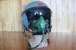 Retired Original Chinese Fighter Pilot Helmet (1#/Largest), Oxygen Mask KJB-1