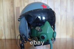 Retired Original Chinese Fighter Pilot Helmet (1#/Largest), Oxygen Mask KJB-1