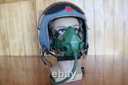 Retired Original Chinese Fighter Pilot Helmet (1#/Largest), Oxygen Mask KJB-1