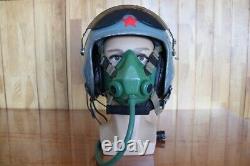 Retired Original Chinese Fighter Pilot Helmet (1#/Largest), Oxygen Mask KJB-1