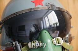 Retired chinese MiG-19 high altitude pilot flight helmet face mask Ym-9915G