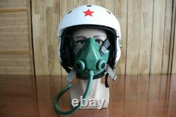 Retired chinese fighter pilot flight helmet, oxygen mask