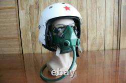 Retired chinese fighter pilot flight helmet, oxygen mask