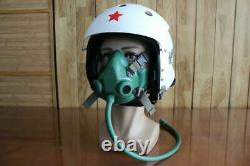 Retired chinese fighter pilot flight helmet, oxygen mask