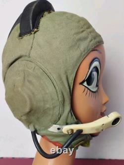 Russian Soviet pilot flight helmet cap hat USSR Air Force Russian Flight Helmet