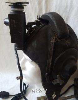 Russian Soviet pilot flight helmet goggles binoculars earphones PNV-57 Afghan