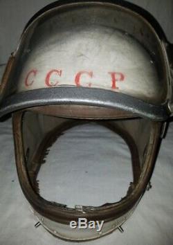 Russian Soviet pilot flight stratospheric helmet shell USSR Air Force