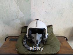 SCARCE Protection Inc HGU-2A/P Pilot Flight Helmet & Mbu-12 Oxygen Mask NAMED