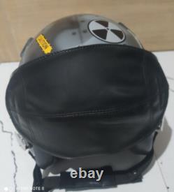 SIZE XL-XXL HGU-55 CUSTOMSHARKFIGHTER PILOT HELMET With Leather Edge Roll+PIN