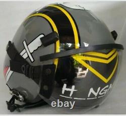 SIZE XL+XXL HGU-55 HANGMANFIGHTER PILOT HELMET With Leather Edge Roll+Pin