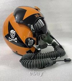 SIZE XL-XXL JOLLY ROGERS FIGHTER PILOT HELMET WITH OXYGEN MASK REPLICA+free Pin