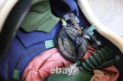Sealed High Altitude Militaria Fighter Pilot Flight Helmet(4A/1#), +bag, +cap $980