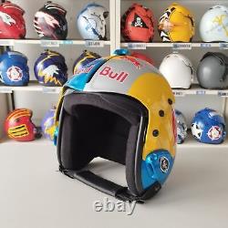 Silver Bull Flight Helmet Movie Prop Pilot Naval Aviator USN Navy + Helmet Bag