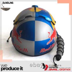 Silver Bull HGU-33 Flight Helmet MBU-12/P Mask USN Pilot Aviation Movie Prop