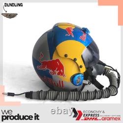 Silver Bull HGU-33 Flight Helmet MBU-12/P Mask USN Pilot Aviation Movie Prop