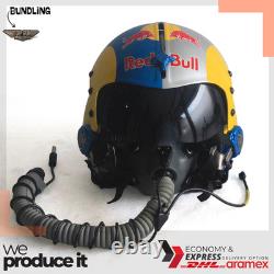 Silver Bull XL HGU-33 Flight Helmet MBU-12/P Mask USN Pilot Aviation Movie Prop