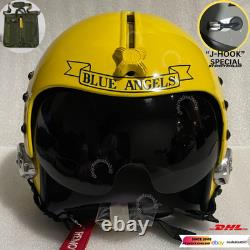 Size Xl-xxl Hgu-33 Blue Angels New Version Pilot Flight Helmet+badge+bag Size Xl-xxl Hgu-33 Blue Angels New Version Pilot Flight Helmet+badge+bag