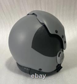 Size Xl-xxl Hgu-33 Gray Custom Fighter Pilot Helmet With Leather Edgeroll