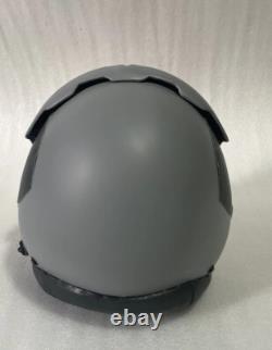 Size Xl-xxl Hgu-33 Gray Custom Fighter Pilot Helmet With Leather Edgeroll