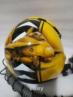 Size Xl-xxl Hgu-33 Jolly Roger Custom Pilot Fighter Helmet+oxygen Mask +bag