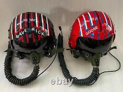 Size Xl-xxl Top Gun Maverick & Goose Fighter Pilot Helmet+mask Oxygen Repro+bags