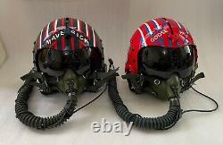 Size Xl-xxl Top Gun Maverick & Goose Fighter Pilot Helmet+mask Oxygen Repro+bags