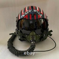 Size Xl-xxl Top Gun Maverick & Goose Fighter Pilot Helmet+mask Oxygen Repro+bags