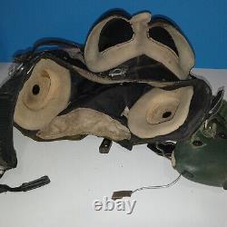 Soviet Russia Cold War MiG Fighter Pilot Helmet Oxygen Mask Mic