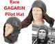 Soviet pilot flight helmet GAGARIN winter FUR balaclava USSR air force RARE hat