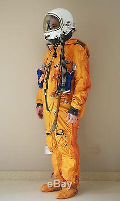 Spacesuit Flight Helmet Airtight Astronaut Pilot Helmet 1# Xxl+flying Suit P-8#