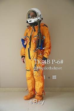 Spacesuit Flight Helmet Airtight Astronaut Pilot Helmet 1# Xxl+flying Suit P-8#