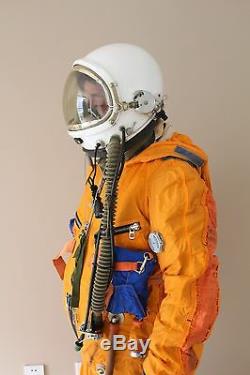 Spacesuit Flight Helmet Airtight Astronaut Pilot Helmet 1# Xxl+flying Suit P-8#