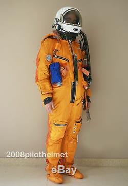 Spacesuit Flight Helmet Airtight Astronaut Pilot Helmet 1# Xxl+flying Suit P-8#