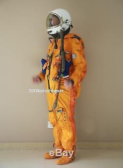 Spacesuit Flight Helmet Airtight Astronaut Pilot Helmet Flying Suit- P-3# 08011