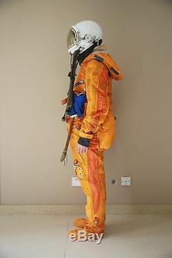 Spacesuit Flight Helmet Airtight Astronaut Pilot Helmet Flying Suit- P-3# 08011