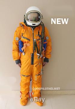 Spacesuit Flight Helmet Airtight Astronaut Pilot Helmet Flying Suit- P-6# XXL