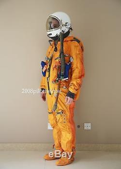 Spacesuit Flight Helmet Airtight Astronaut Pilot Helmet Flying Suit- P-7#