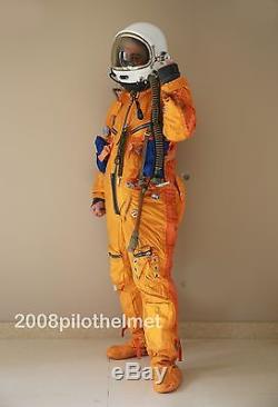 Spacesuit Flight Helmet Airtight Astronaut Pilot Helmet Flying Suit- P-8# Larger