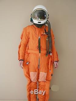 Spacesuit Flight Pilot Helmet Air Force Astronaut High Attitude Flight Suit O# O